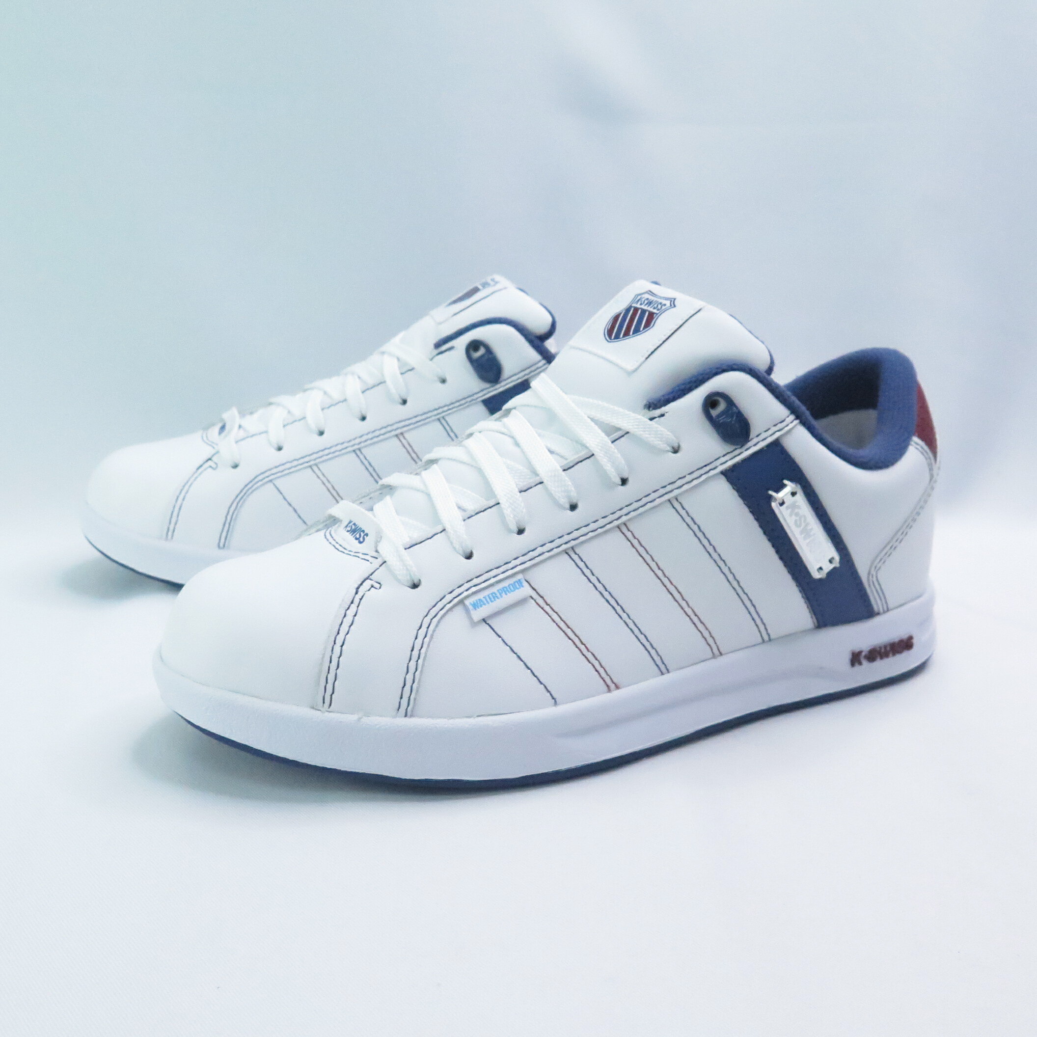 K-SWISS 08456175 Lundahl Lth WP 男休閒鞋 防潑水 白/藍/酒紅【iSport愛運動】