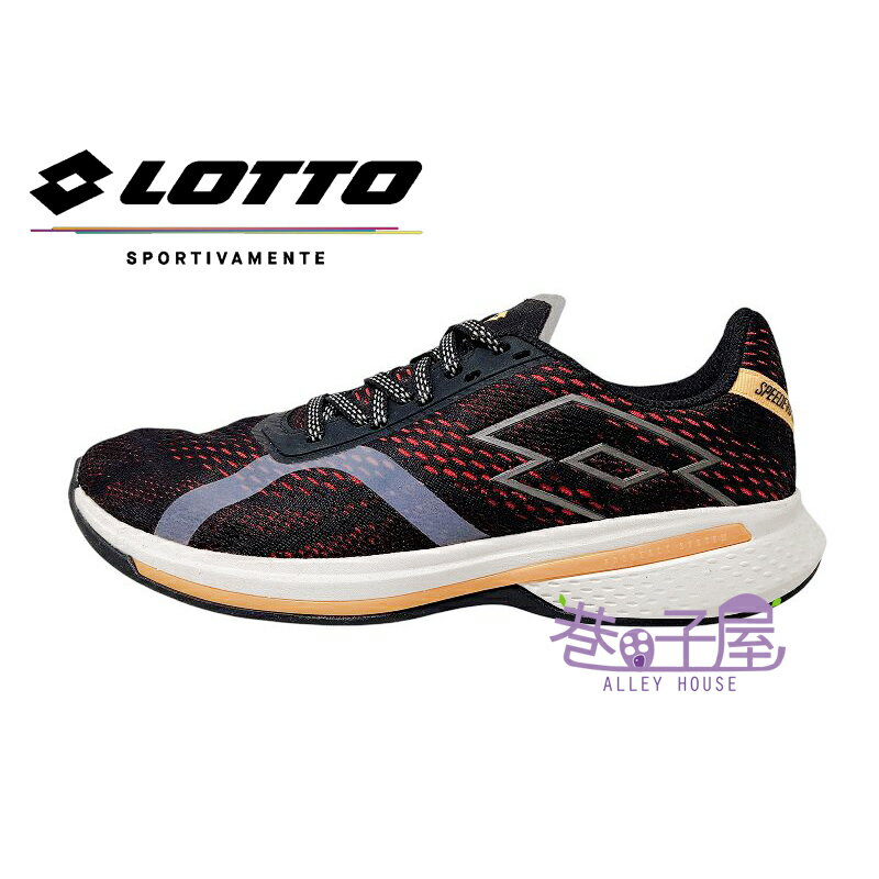 【剪標品出清】LOTTO樂得 男鞋 避震 透氣 運動鞋 慢跑鞋 [LTM32] 黑紅【巷子屋】