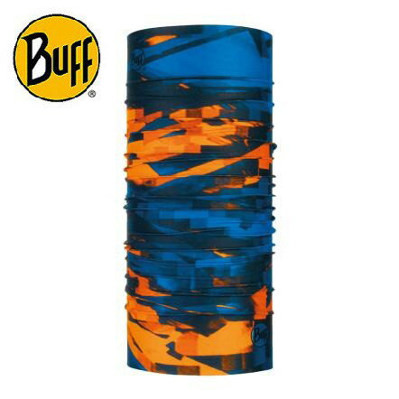 BUFF Coolnet 抗UV頭巾 橘藍格紋