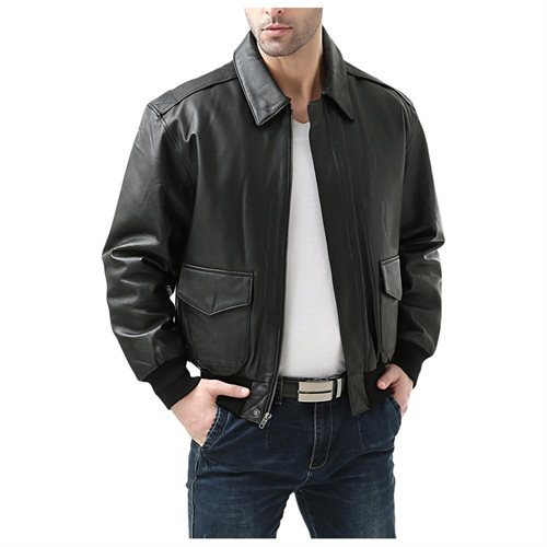 Landing Leathers Men's Air Force A-2 Leather Flight Bomber Jacket sold ...