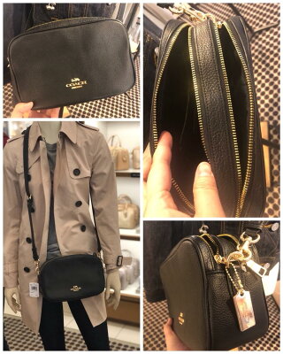 .美國正品COACH 限量經典-黑色大馬車LOGO、新款-滿版淺咖拚粉色、白全皮拚天藍色大馬車logo、經典黑金色-(荔紋全真皮)、滿版棕咖色、經典墨綠全皮大馬車logo-(大號)雙層拉鏈相機包、斜背包、側背包-(均可放長夾).及限量 星際大戰聯名款~滿版黑灰色C Logo-(大號) 雙層拉鍊相機包 斜背包(頭層真皮+防刮皮款)...男女均適用*vivi shop*