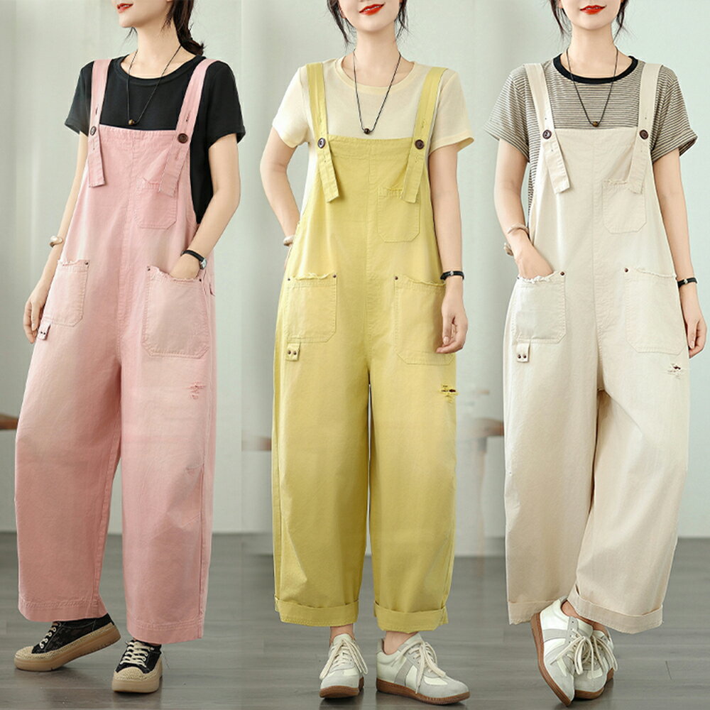 ＊ORead＊薄料背帶吊帶褲(3色M~2XL)