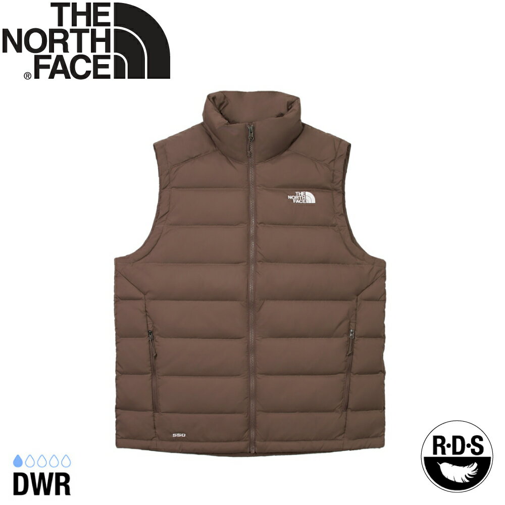 【The North Face 美國 男 500FP 保暖立領羽絨背心《棕》】88R6/登山/戶外/保暖背心/防潑水