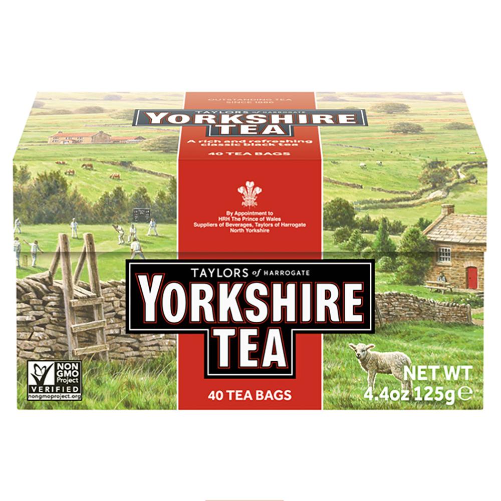 【77折優惠】【英國皇家泰勒茶】約克夏紅牌紅茶; 40包/盒（效期：2025/01）