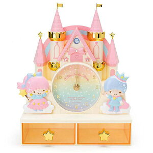 【震撼精品百貨】Little Twin Stars KiKi&LaLa 雙子星小天使 雙星仙子夢幻城堡造型桌上型擺飾時鐘 震撼日式精品百貨