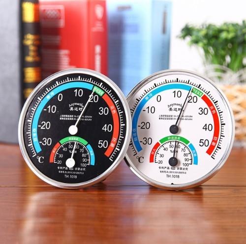車載時鐘溫度濕度計氣溫汽車用品中控表鐘車用精度車內時間室內