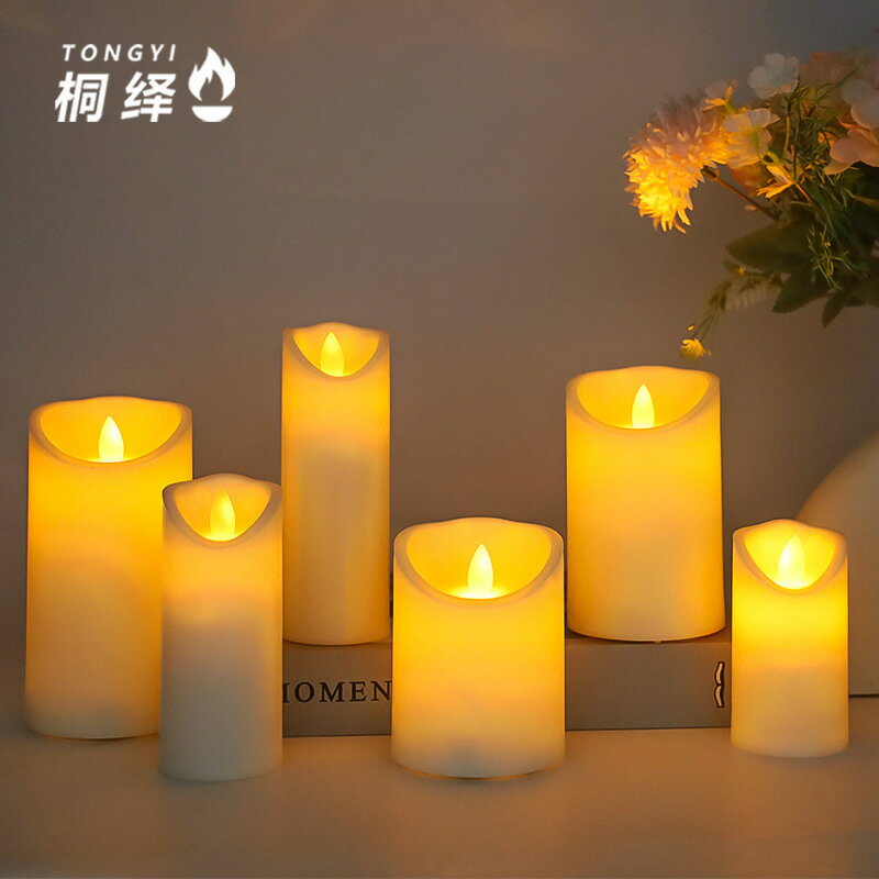 定製 led電子蠟燭燈 搖擺石蠟模擬 蠟燭 酒吧KTV裝飾表白婚慶 餐廳音樂[PP0506055]