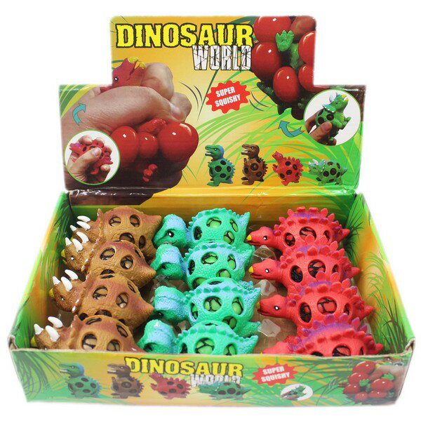 恐龍發洩球 捏捏葡萄球玩具/一個入(促60) 恐龍捏捏樂 減壓QQ球 出氣球 出氣包 壓力球-首BB5661C-睿KL012A