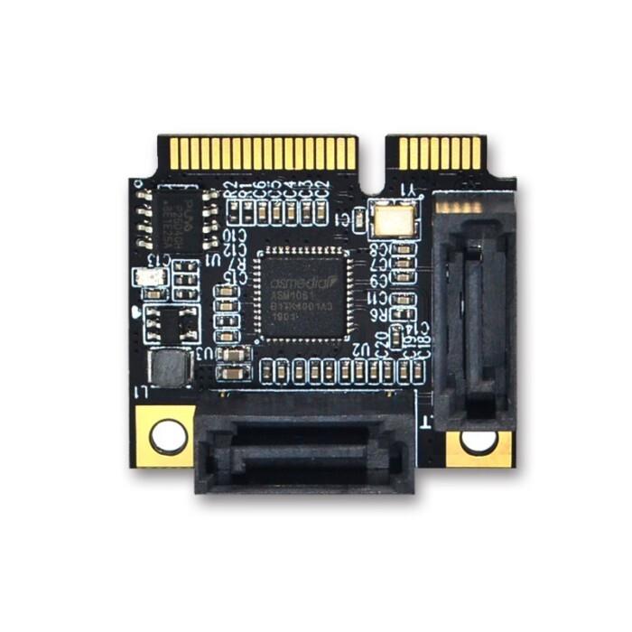 【全球優品匯】MINI pci-e轉SATA3擴展卡迷你PCI-E轉SATA3.0卡硬碟介面擴展卡SSD