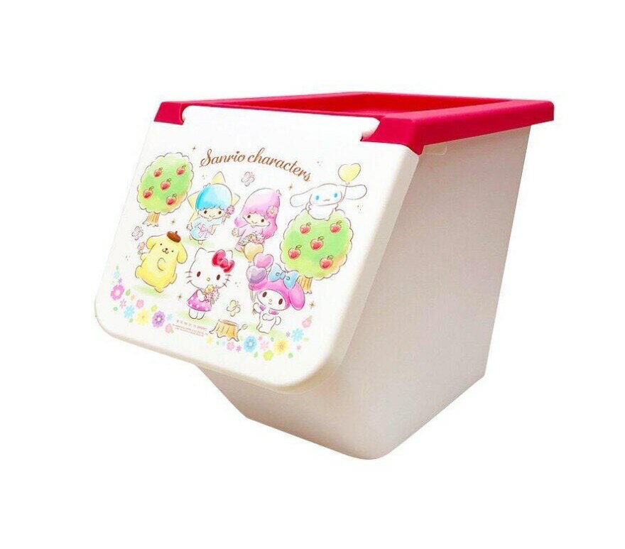 【震撼精品百貨】Hello Kitty 凱蒂貓~日本三麗鷗SANRIO MX掀開式儲物箱-花園*22168