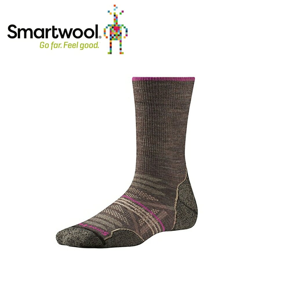 【美國 SmartWool 女Phd戶外輕量避震中長襪 《灰褐色》】SW001311/保暖/戶外/運動襪