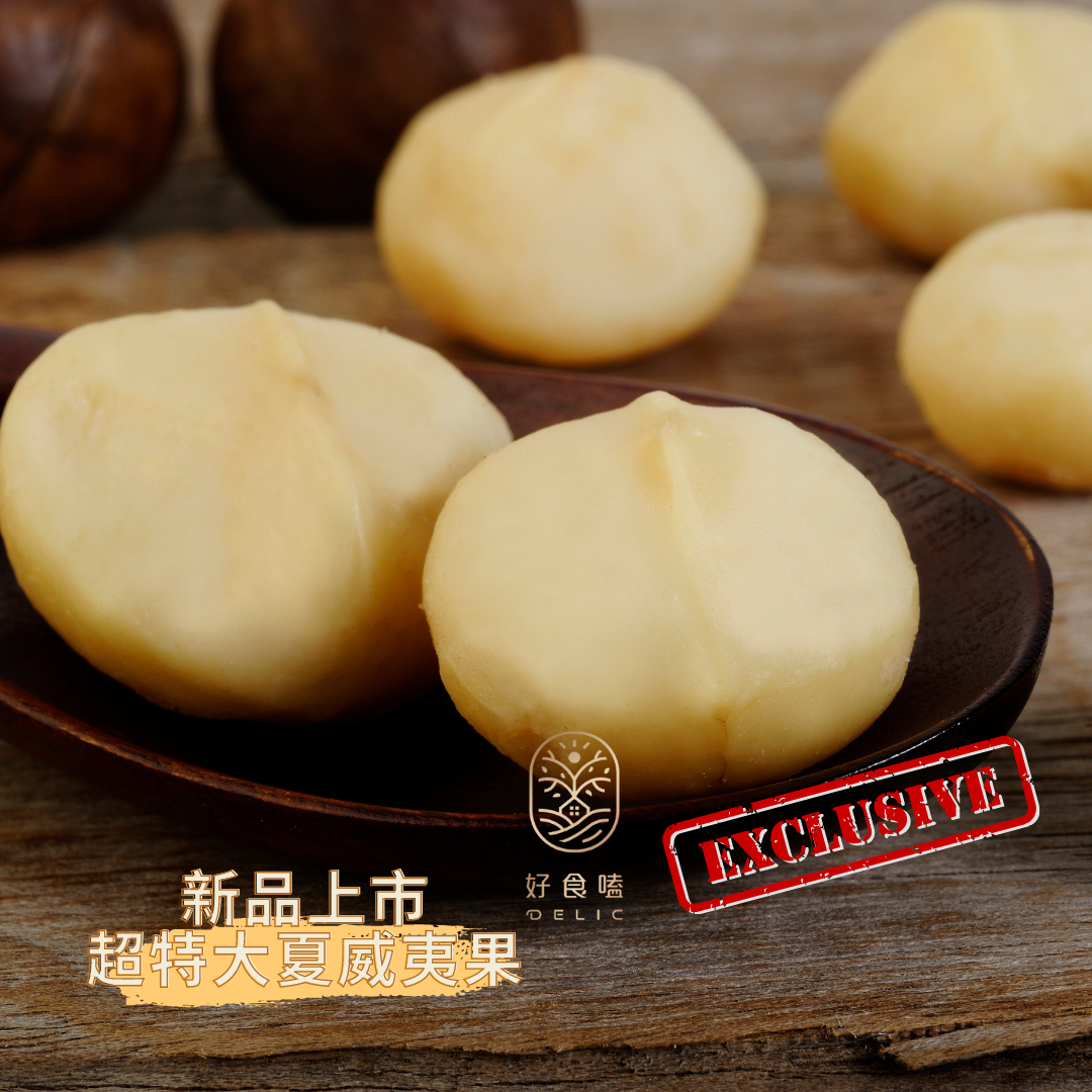 【獨家限定】巨無霸國王夏威夷果Macadamia飽滿香脆，挑戰你的味蕾極限【Delic好食嗑】