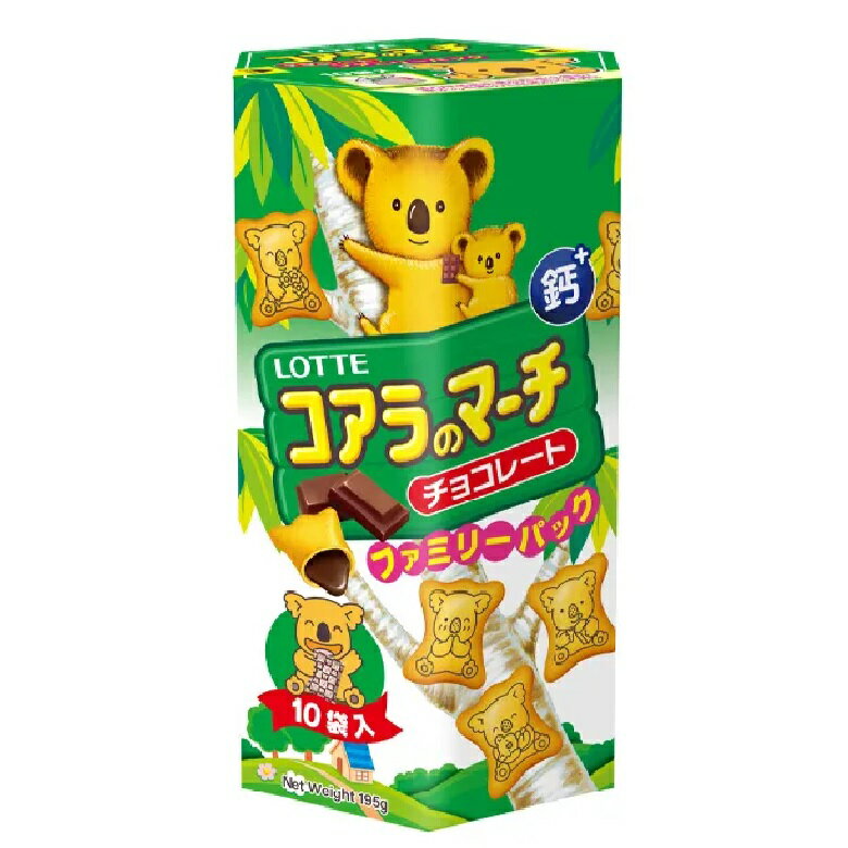 樂天 小熊餅乾家庭號巧克力風味(195g/盒) [大買家]