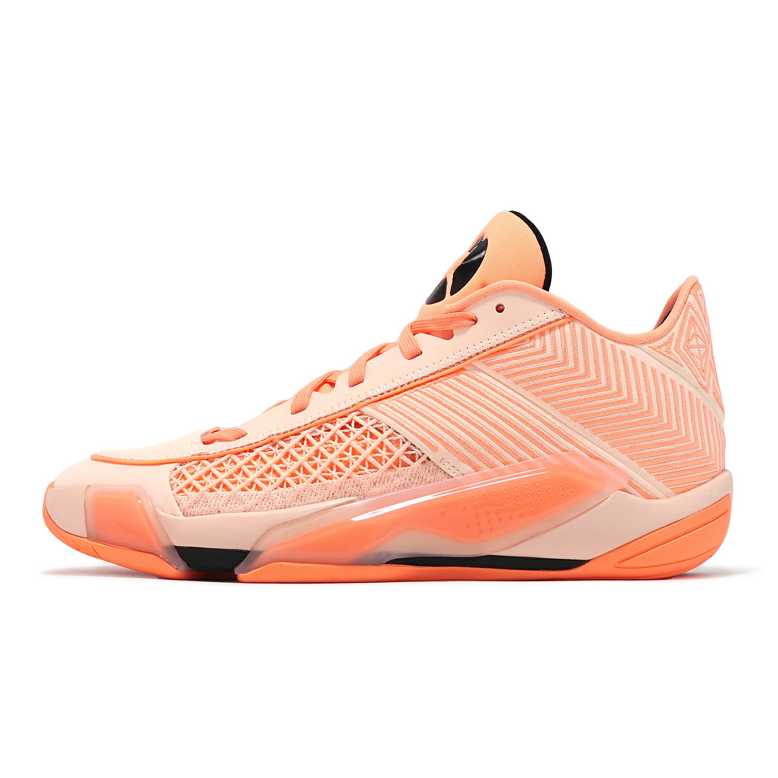 Nike 籃球鞋 Air Jordan XXXVIII Low PF 男鞋 橘 黑 Crimson Tint