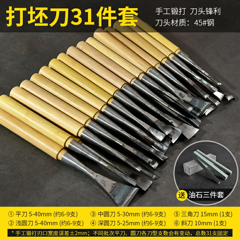 手工雕刻刀 木工雕刻刀木刻刀套裝木工工具修光刀雕刻刀具根雕手工木雕刀打坯【MJ14977】 | 木語家居直營店 | 樂天市場Rakuten