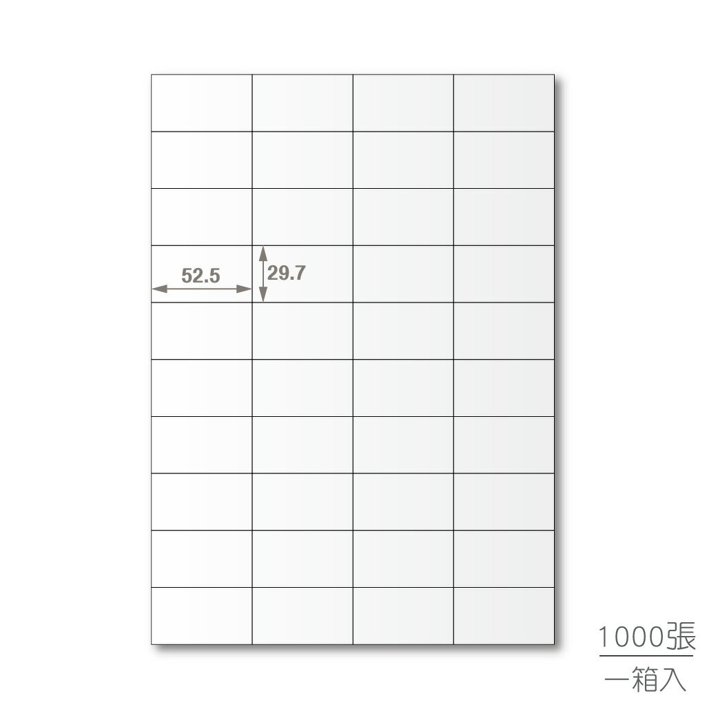 【蛙辦公】龍德 三用電腦標籤貼紙 40格 LD-870-W-B 1000張(箱)