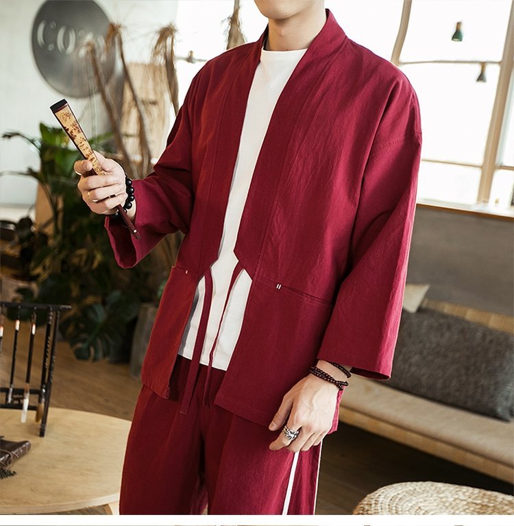 FINDSENSE H1 2018 夏季 新款 男 日本 復古風 高端 氣質純色 開衫 加大碼防曬衣 休閒 潮上衣 外套