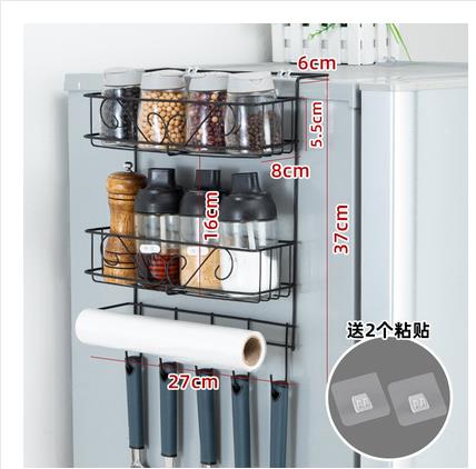 冰箱置物架側面掛架多層廚房用品多功能家用大全側壁保鮮膜收納架 免運
