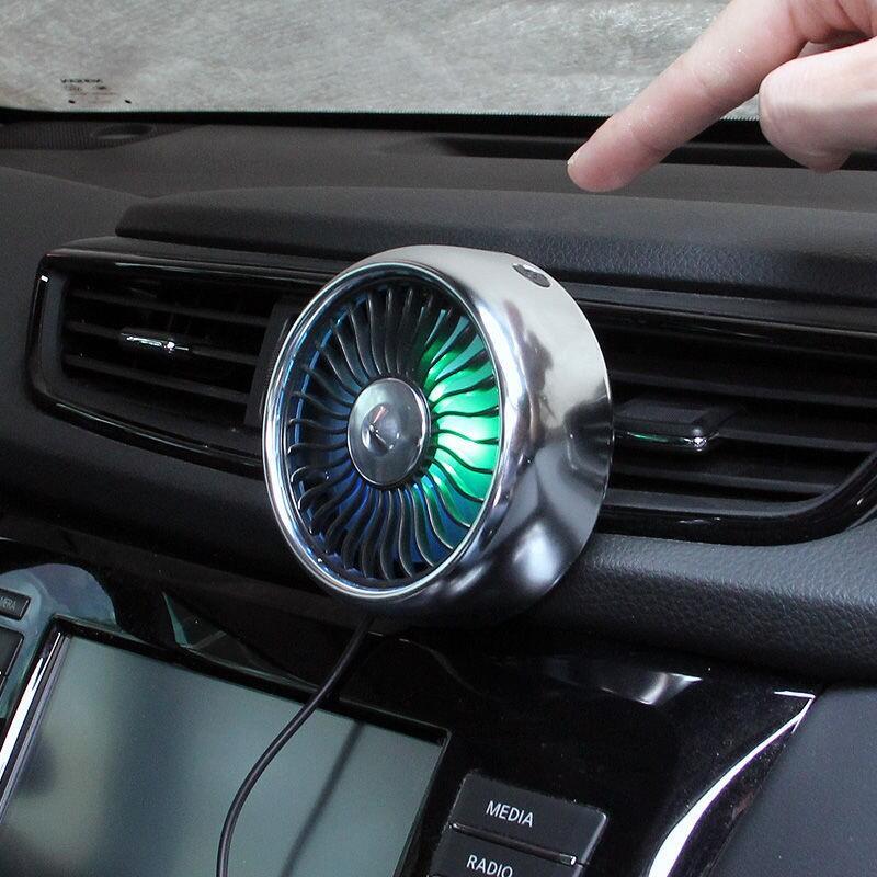 【免運+最低價】車載空調出風口風扇12v汽車小電扇24v貨車通用強力製冷靜音降溫器