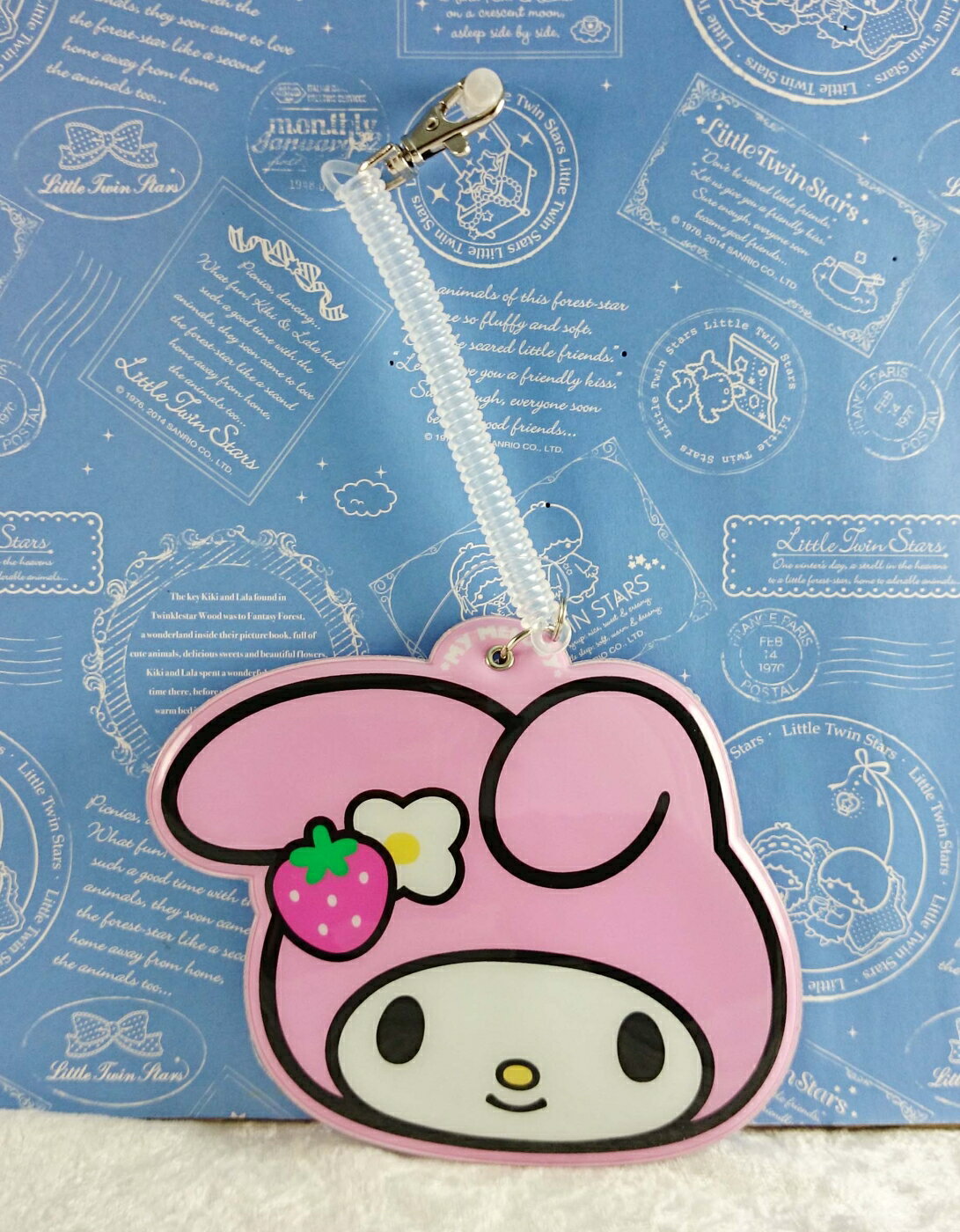 【震撼精品百貨】My Melody 美樂蒂 車票套 臉造型 粉 震撼日式精品百貨