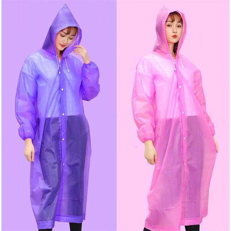2件裝 加厚非一次性雨衣連體套裝雨衣女男兒童雨披成人防暴雨全身