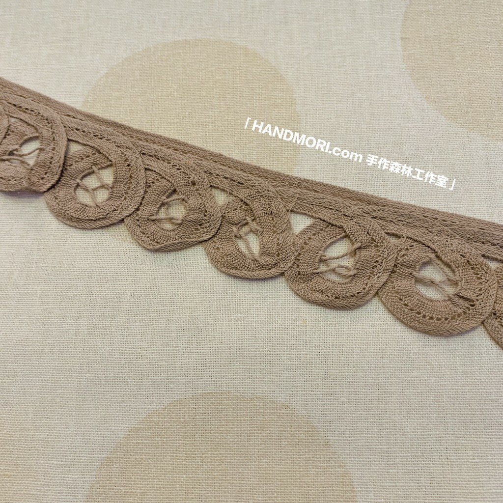 手作森林 日本製 蕾絲 可可色 日本蕾絲 雷絲 日本 手作小物 3.5cm寬