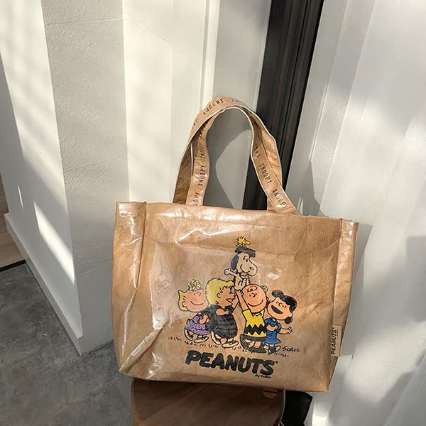 ANNAS 史努比防水牛皮紙包 透明包 果凍包 塑膠牛皮紙袋 包 手提袋史奴比399 3