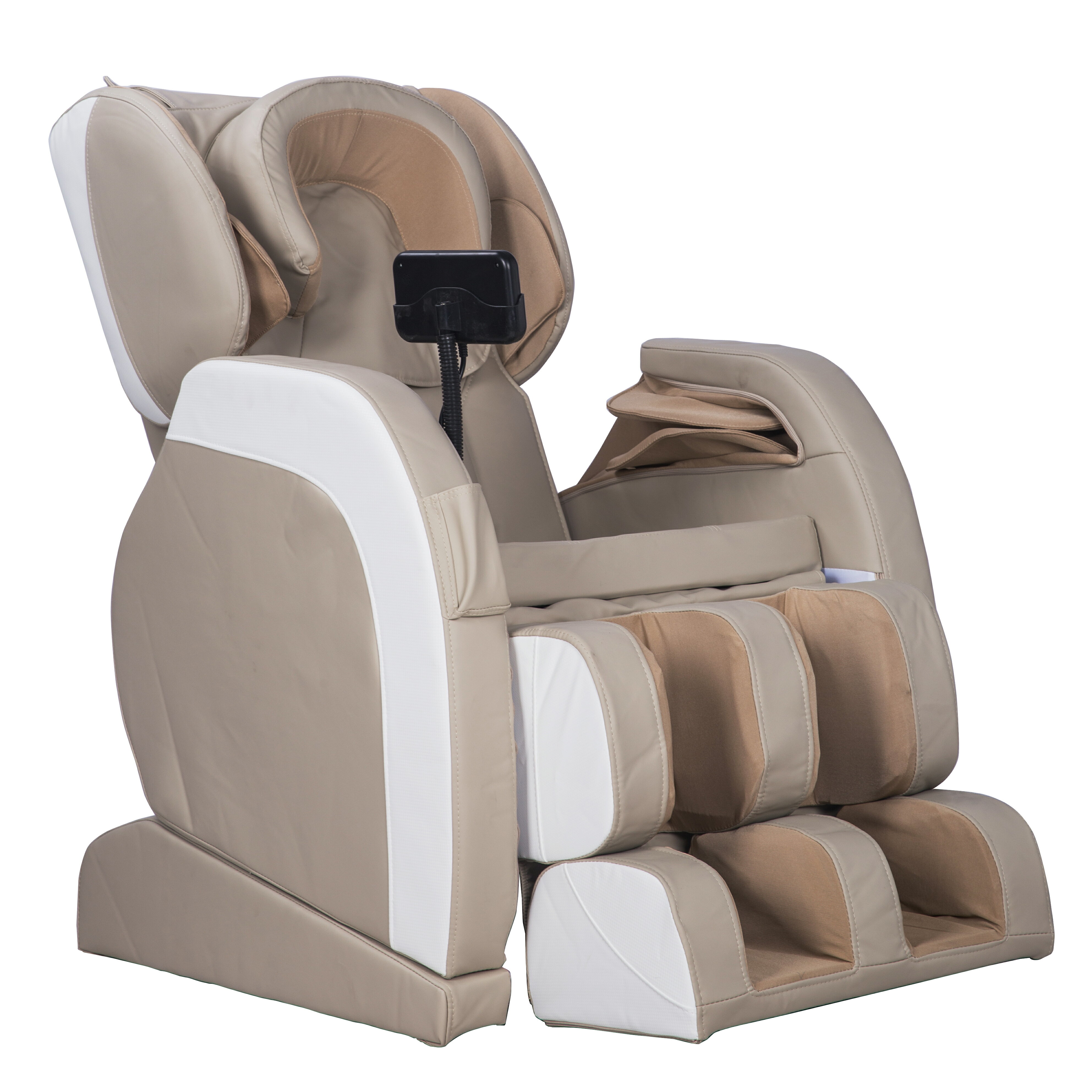 Mcombo Electric Massage Chair Fullbody Shiatsu Recliner Heat Stretched Foot 8886 Khaki