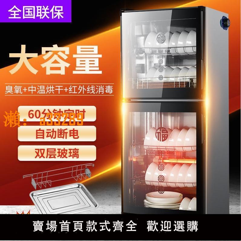 【保固兩年】德國進口商用消毒櫃立式家用餐具碗筷中大型容量中溫單雙門不銹鋼
