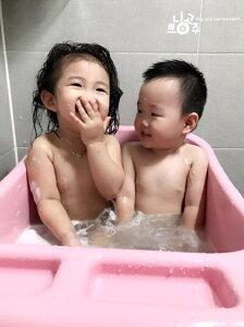 浴盆 進口寶得笑budsia兒童洗澡桶嬰兒浴盆可坐躺小孩泡澡沐浴寶寶浴桶