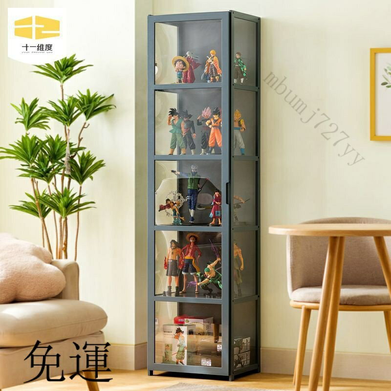 工廠現貨 免運 含發票 雙開門手辦樂高展示櫃 包包玩具收納陳列櫃 縫隙透明展櫃 高達置物架