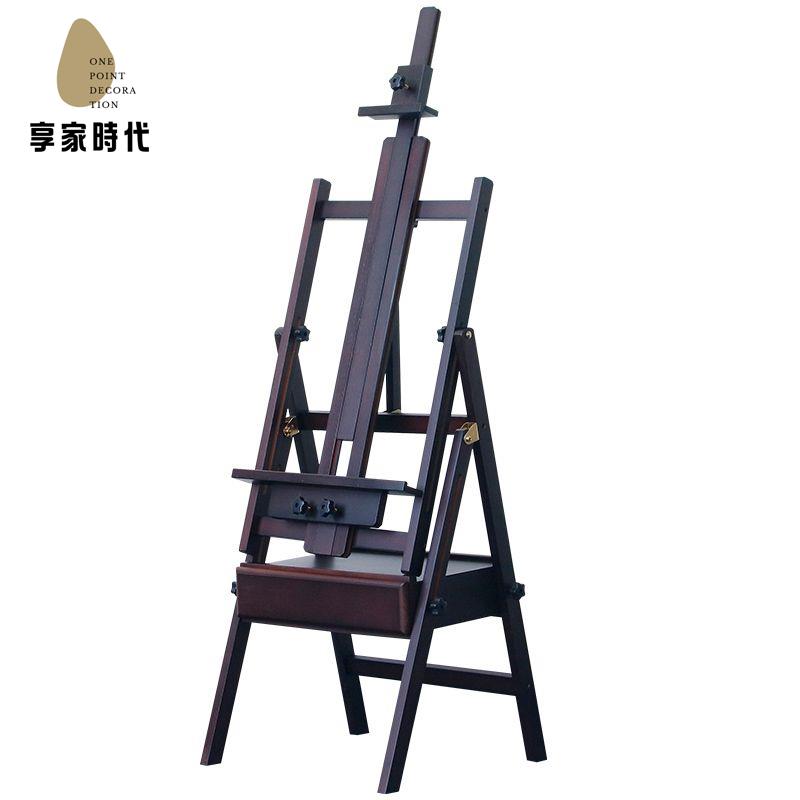 現貨減免！畫架 畫板 書架 畫畫支架 落地大畫架平立兩用美術生專用支架式可折疊木質專業級油畫展示架 特價出 免運 開發票【hua3/19】