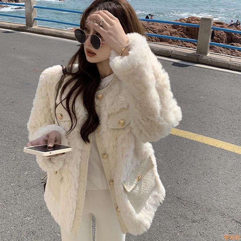 加厚小香風羊羔毛外套女 秋冬百搭新款外穿毛絨寬松上衣ins潮