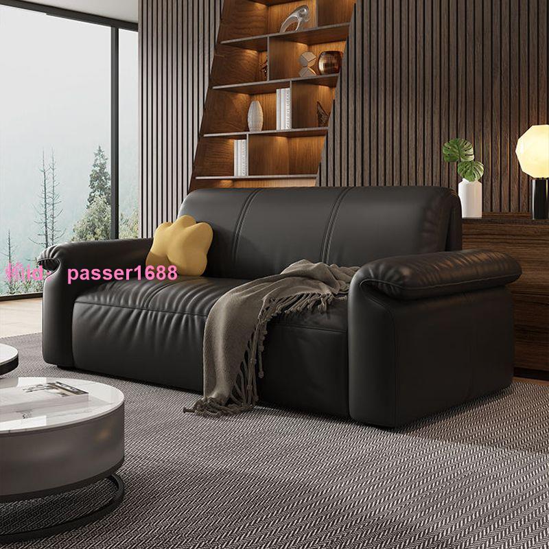 智能電動沙發床科技布小戶型多功能可折疊坐臥兩用客廳真皮現代