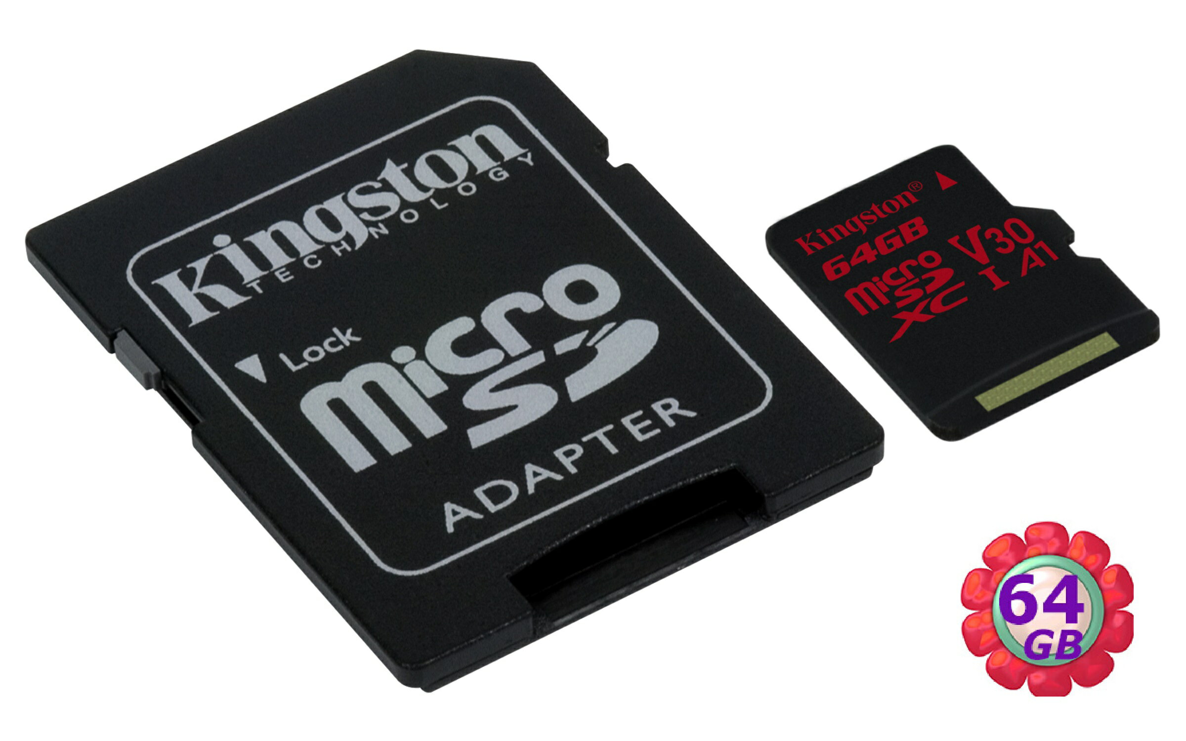 Kingston 64GB 64G microSDXC【100MB/s】寫80MBs microSD micro TF SD SDXC A1 U3 4K V30 手機記憶卡