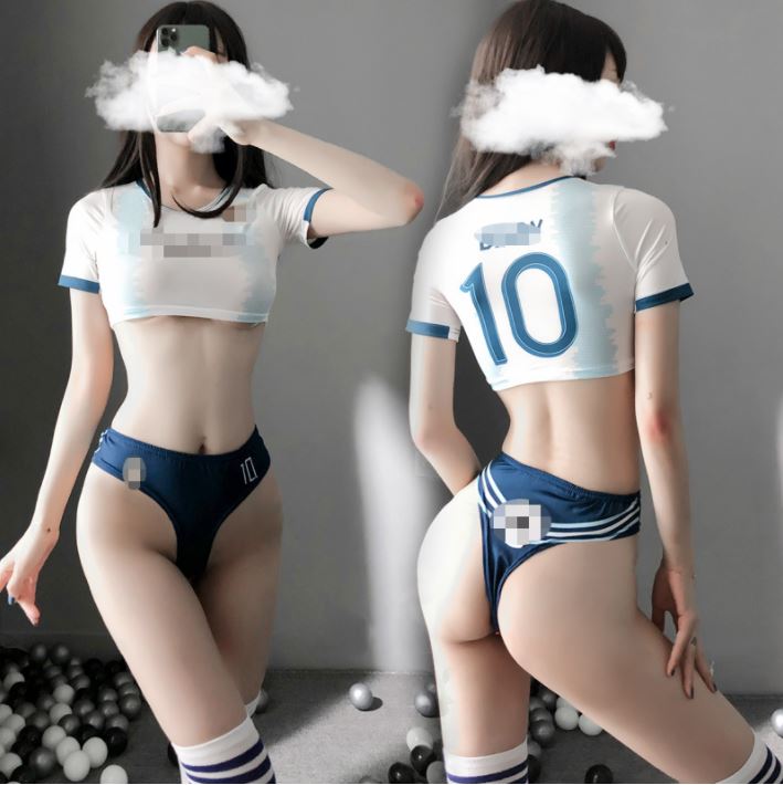 網紅情趣內衣足球寶貝 角色扮演 啦啦隊 學生制服 性感內衣 10號