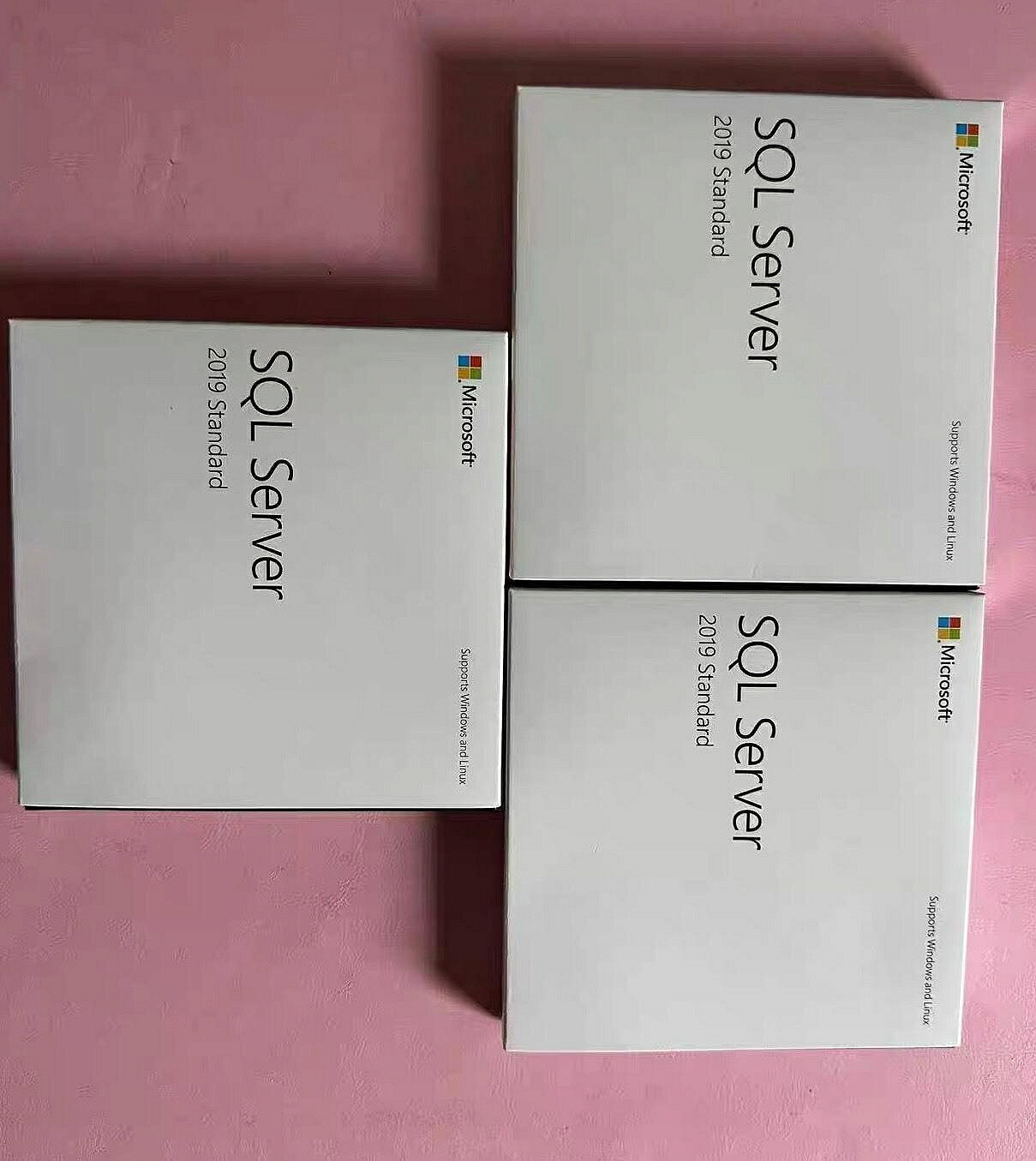 微軟SQL Server 2019標準版 正版資料庫軟體 Windows Linux支援 原裝光碟【微軟批發零售】