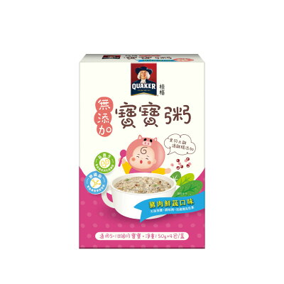 桂格 寶寶粥-豬肉鮮蔬 (4包/盒)【杏一】