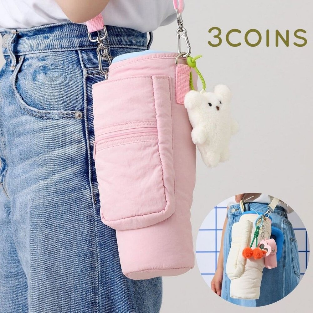 日本 3COINS 客製化保溫杯手機側背袋 解放雙手 女孩必備 日本女生瘋搶 - 日本 3COINS 客製化保溫杯手機側背袋 解放雙手 出國 逛街 女孩必備 日本女生瘋搶 極難買 補貨到