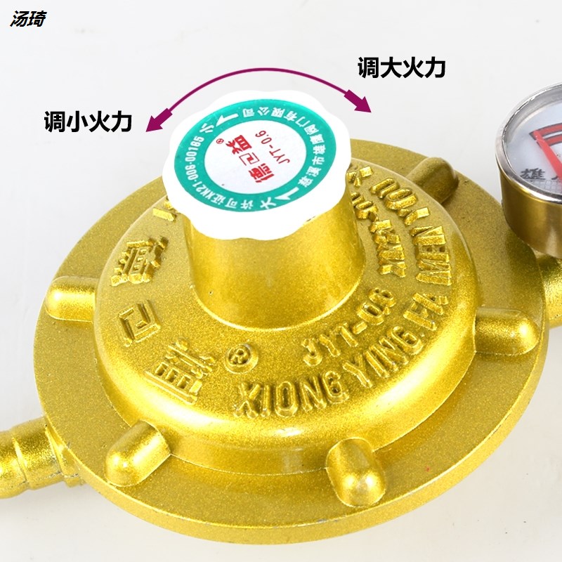 液化氣減壓閥家用安全調壓防爆雙嘴煤氣罐燃氣灶配件熱水器低壓門