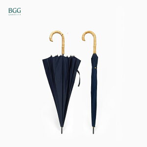 【BGG Umbrella】日系16骨抗風直骨傘 | 日系品牌 少量釋出 竹紋質感握把 輕量化傘骨 26吋大傘面手開傘