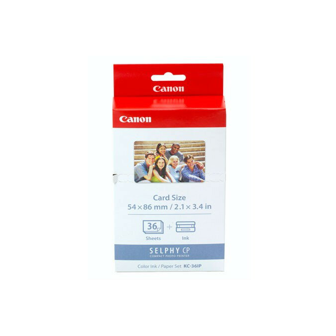 CANON KC-36IP 2X3吋 信用卡相紙 36張 適用CP1300 CP1200 公司貨 相片紙