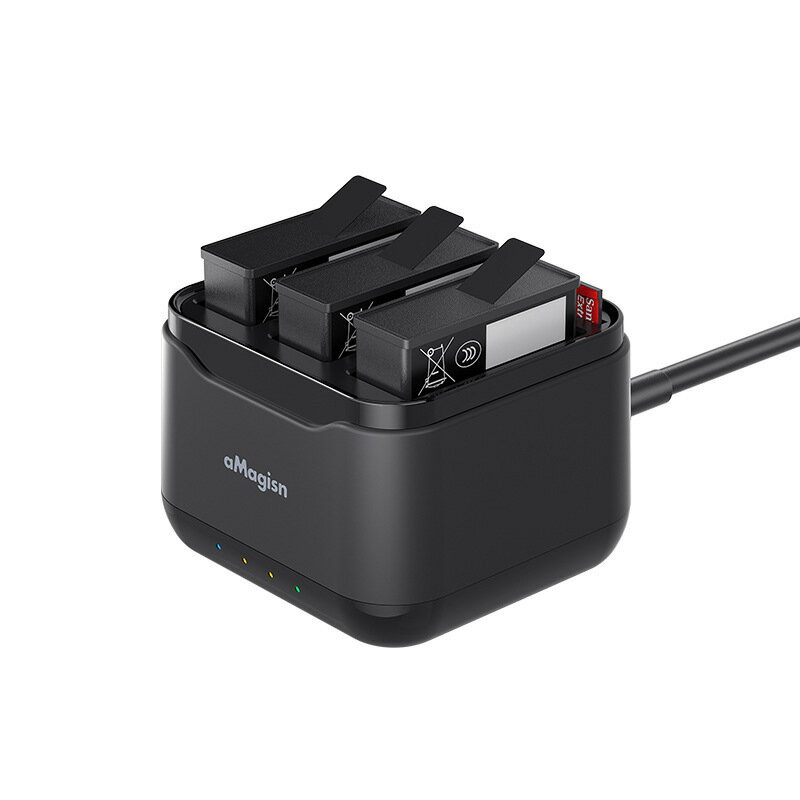 aMagisn適用/大疆DJI Osmo Action5 Pro電池充電座充電管家充電器【Snowbelle優選】