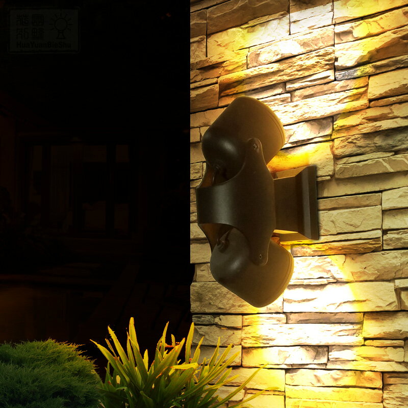LED現代簡約戶外防水壁燈室外庭院燈花園別墅燈轉向過道陽臺燈具