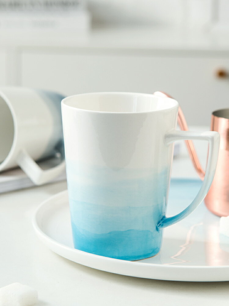 燕麥杯早餐杯牛奶杯家用馬克杯北歐ins大容量辦公室茶杯咖啡杯子