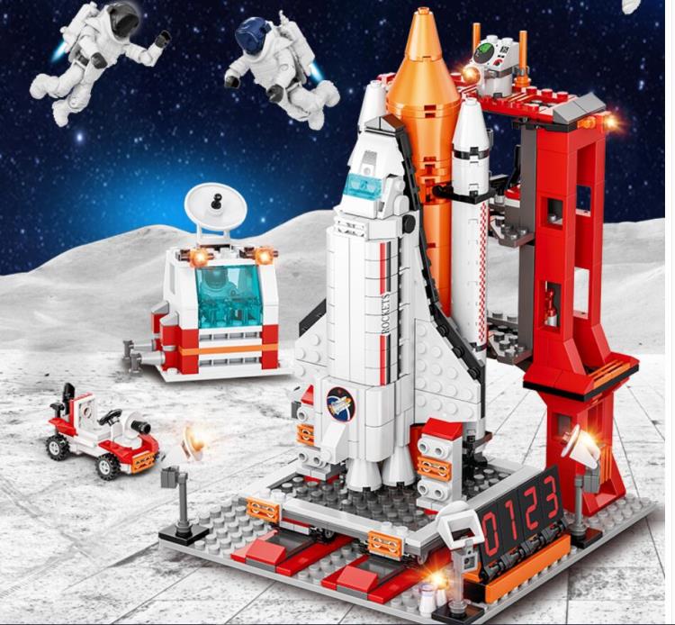 航天火箭樂高積木益智拼裝飛機玩具10兒童7男孩子6歲以上新年禮物【林之舍】