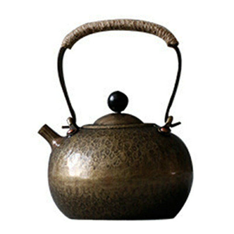 黃銅提梁壺茶壺提梁壺煮水壺煮茶壺家用日式簡約茶道銅藝小號| 協貿國際