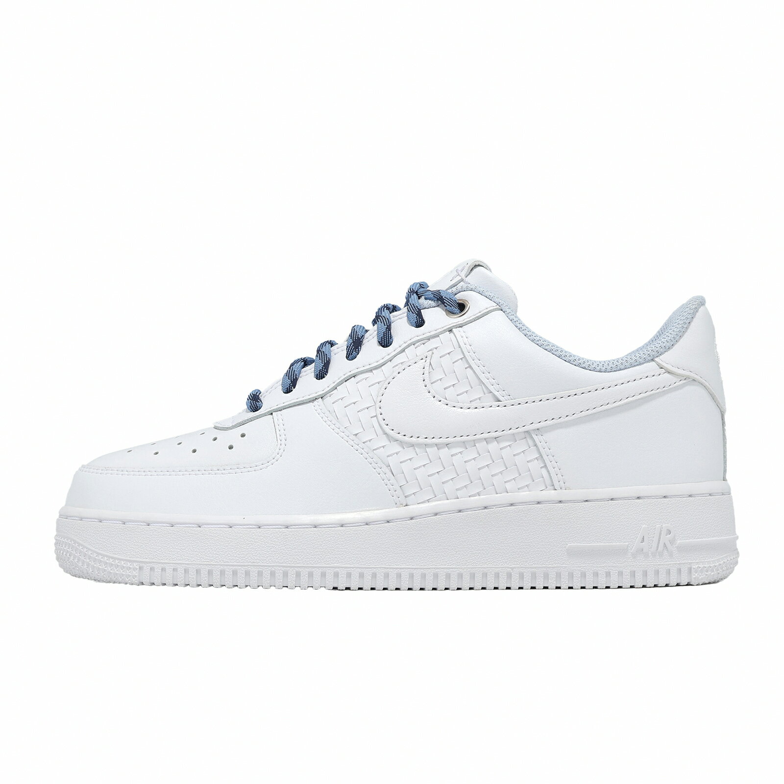 Nike 休閒鞋 Air Force 1 07 LV8 ESS+ 男鞋 白 編織 AF1 IW1892-111