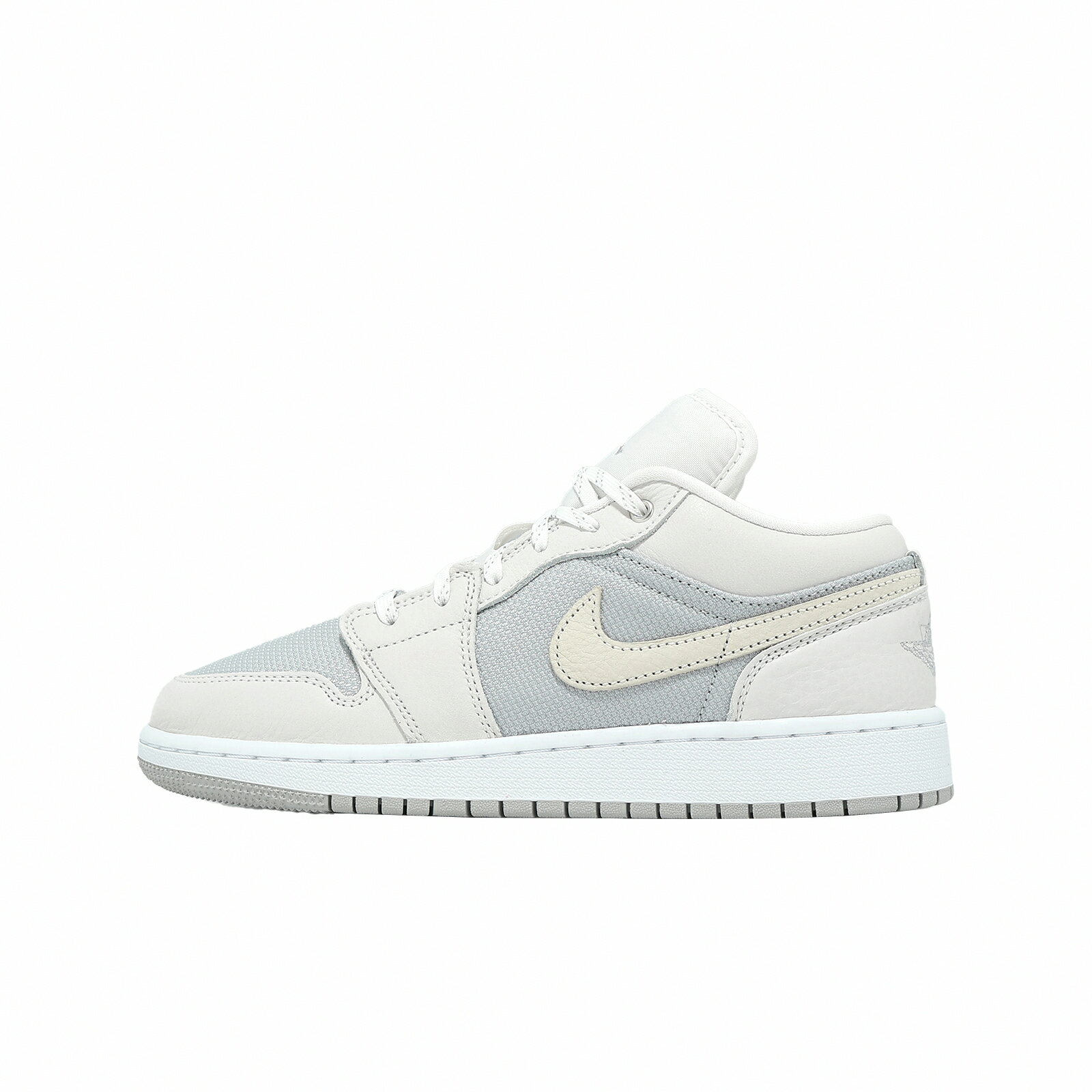 Nike 休閒鞋 Air Jordan 1 Low SE GS 大童 女鞋 灰 AJ1 IO2060-100