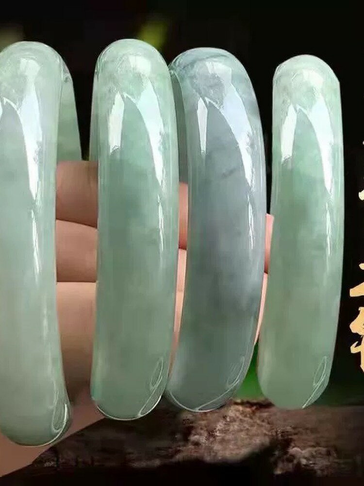【現貨】今曰正品玉鐲旺夫翡翠色天然石玉手鐲女送媽媽禮盒裝【北歐家居生活】